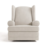 Storkcraft® Serenity Wingback Upholstered Recliner Glider.