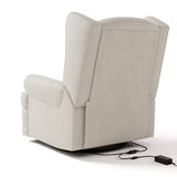 Storkcraft® Serenity Wingback Upholstered Recliner Glider.