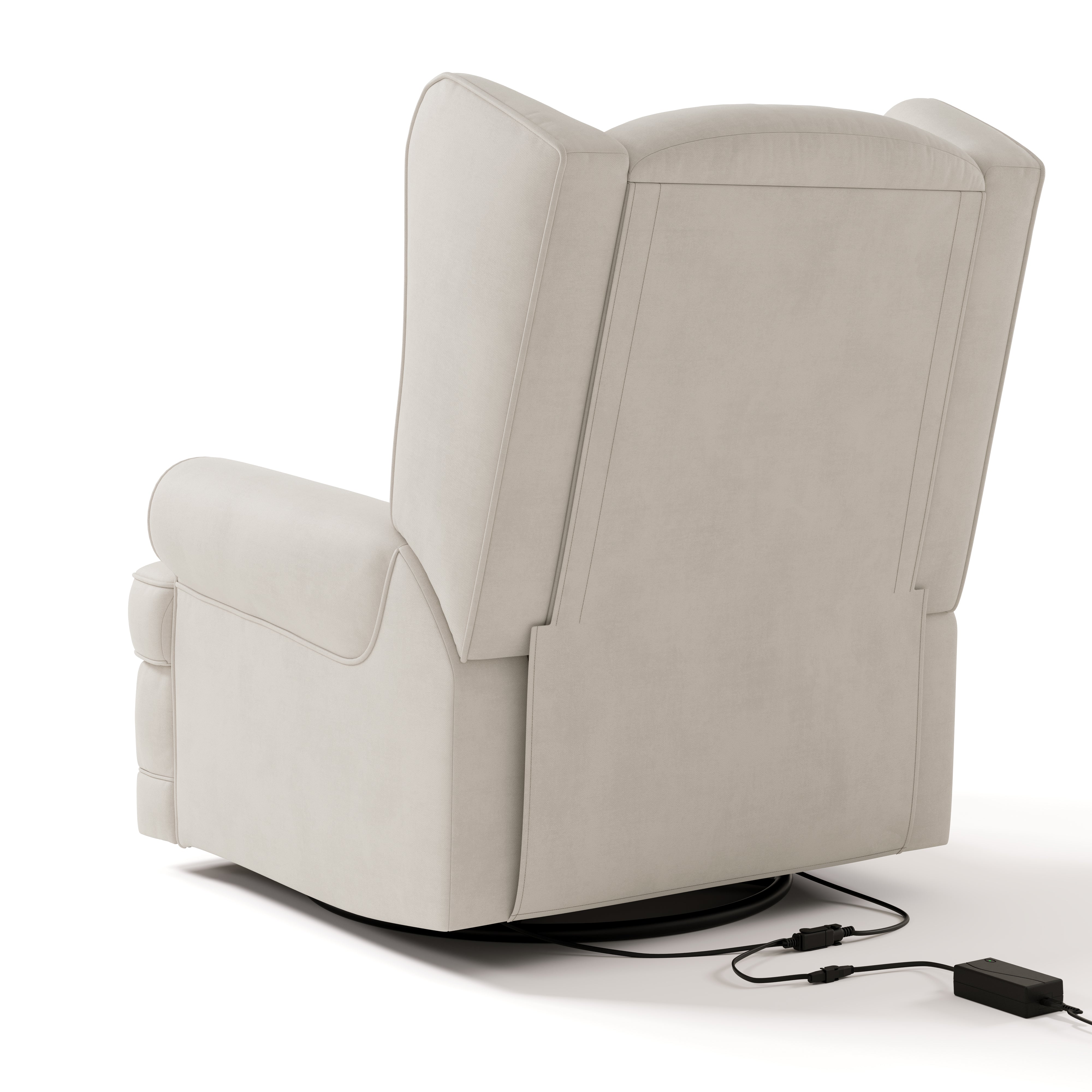 Storkcraft® Serenity Wingback Upholstered Recliner Glider.