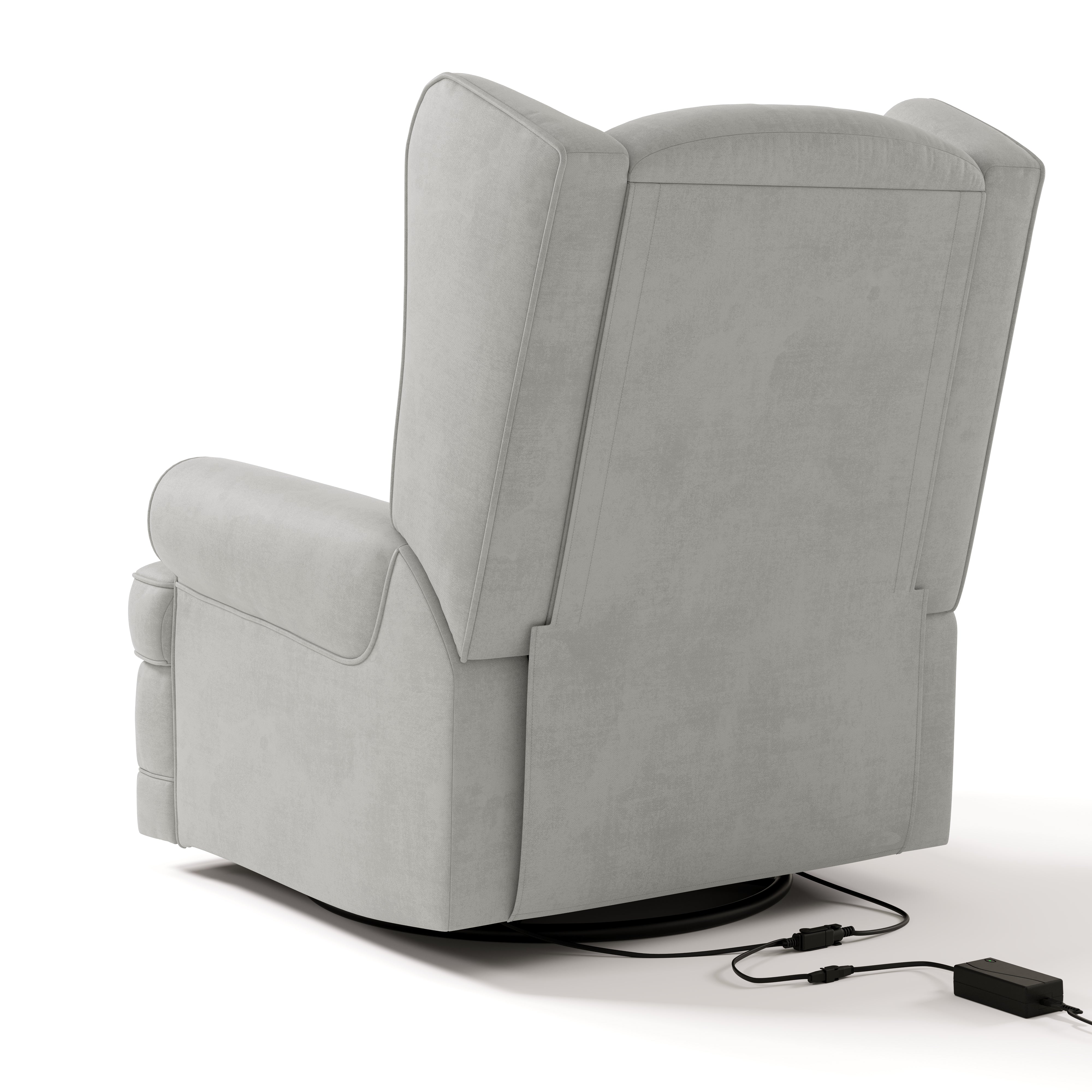 Storkcraft® Serenity Wingback Upholstered Recliner Glider.