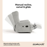 Serenity steel glider manual recline callout