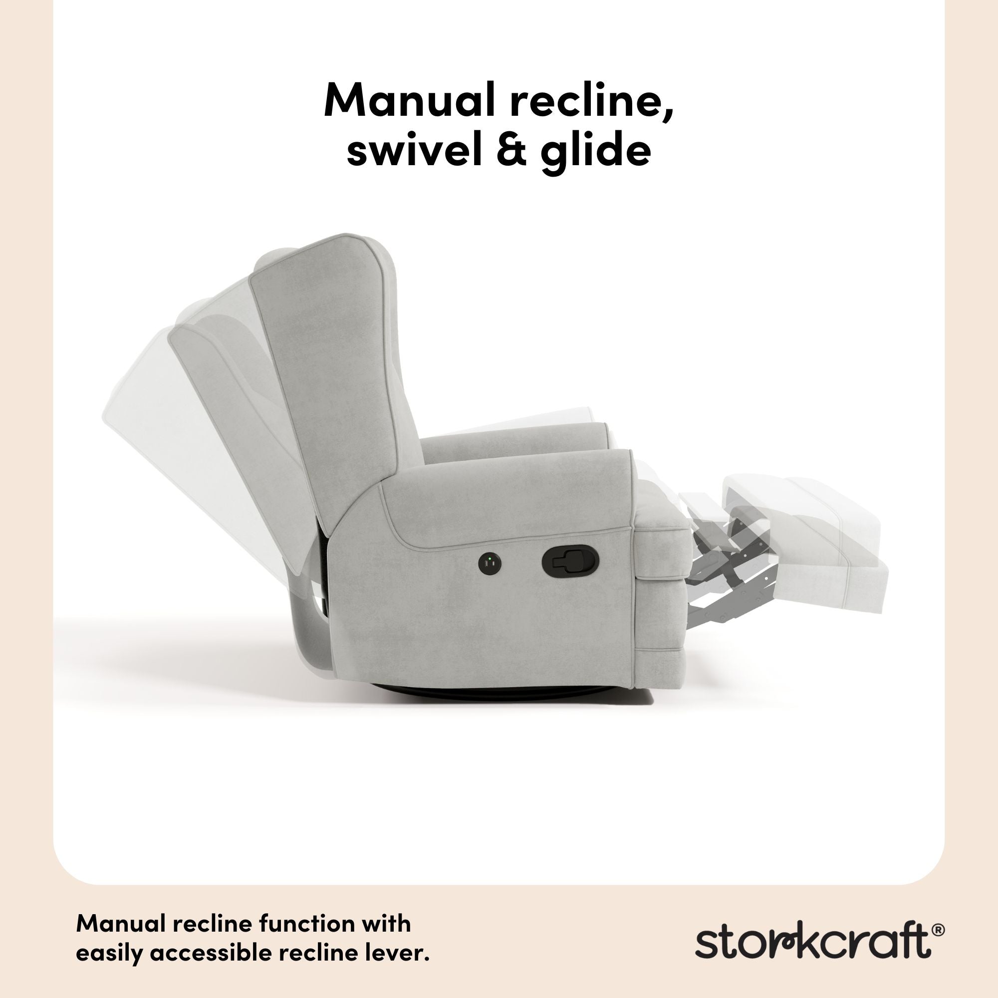 Serenity steel glider manual recline callout