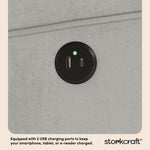 Serenity steel glider dual USB ports callout