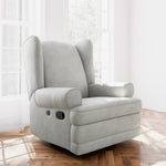 Storkcraft® Serenity Wingback Upholstered Recliner Glider.