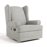 Storkcraft® Serenity Wingback Upholstered Recliner Glider.
