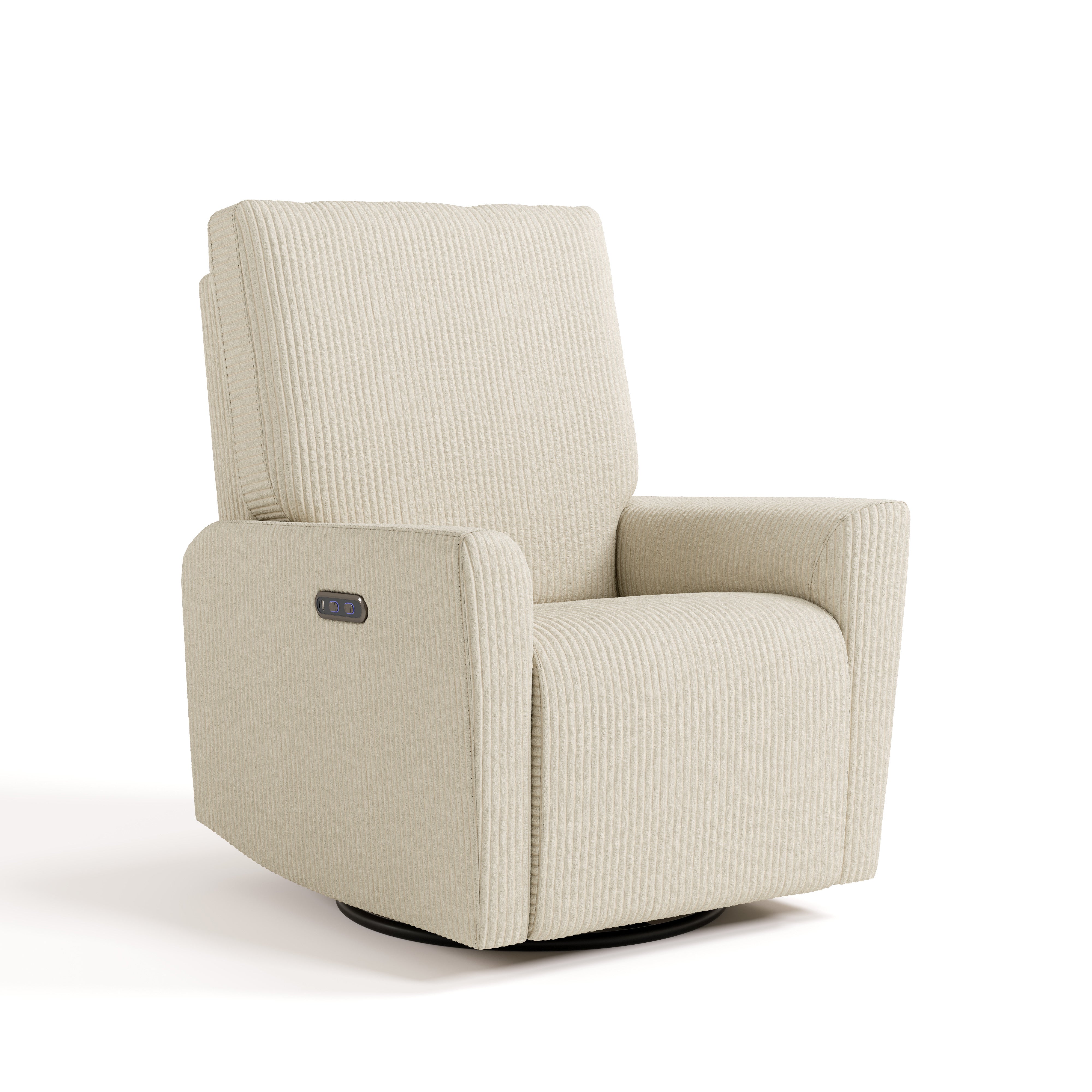 Storkcraft® Santorini® Deluxe Power Recliner Swivel Glider.