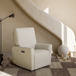 Santorini dune basketweave recliner in nursery