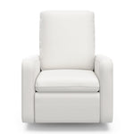 Teddi ivory basketweave power recliner front view