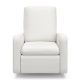 Teddi ivory basketweave power recliner front view