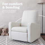 Teddi ivory basketweave power recliner style callout