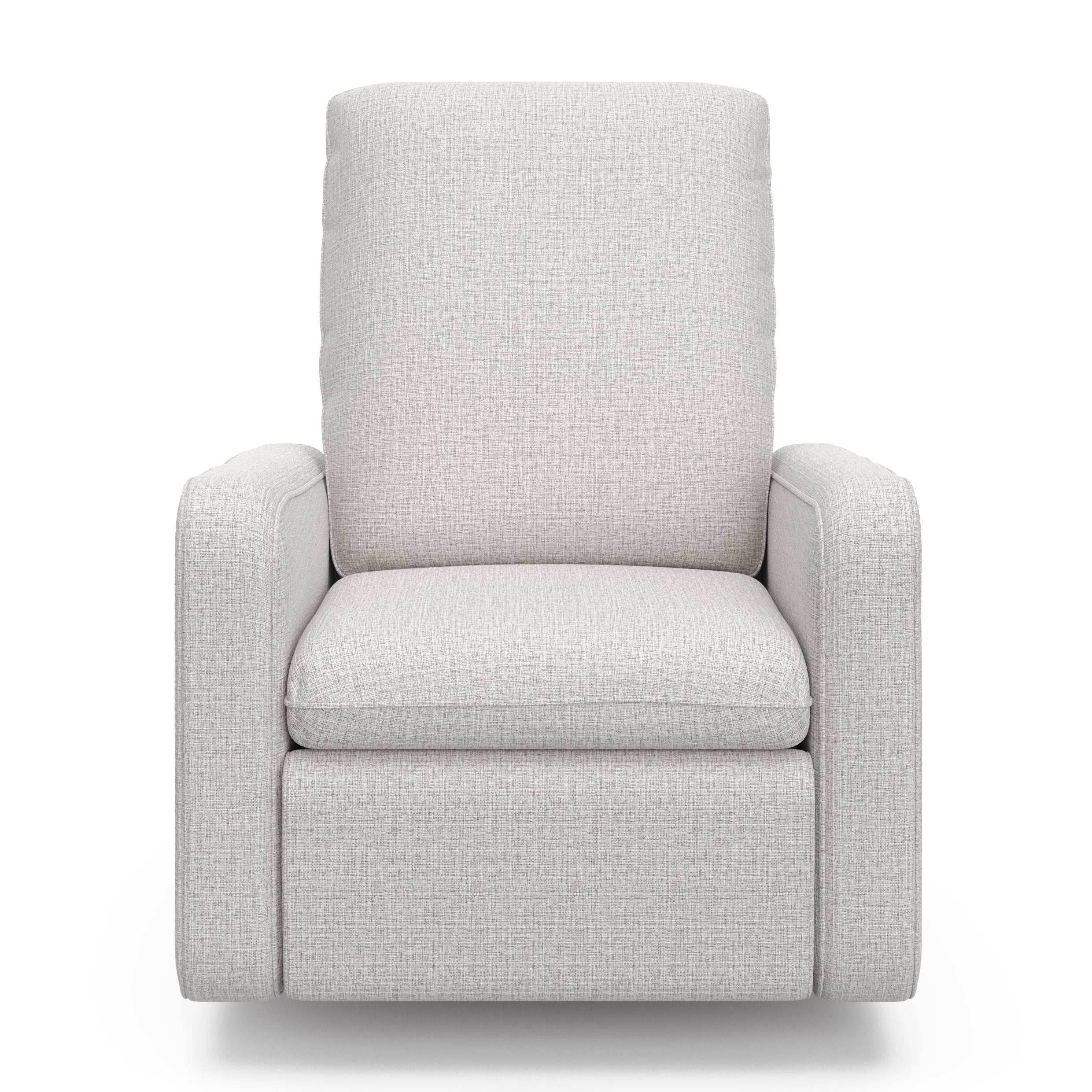 Teddi steel basketweave power recliner front view