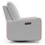 Teddi steel basketweave power recliner side view