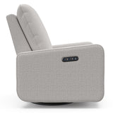 Teddi steel basketweave power recliner side view