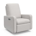 Teddi steel basketweave power recliner angle view