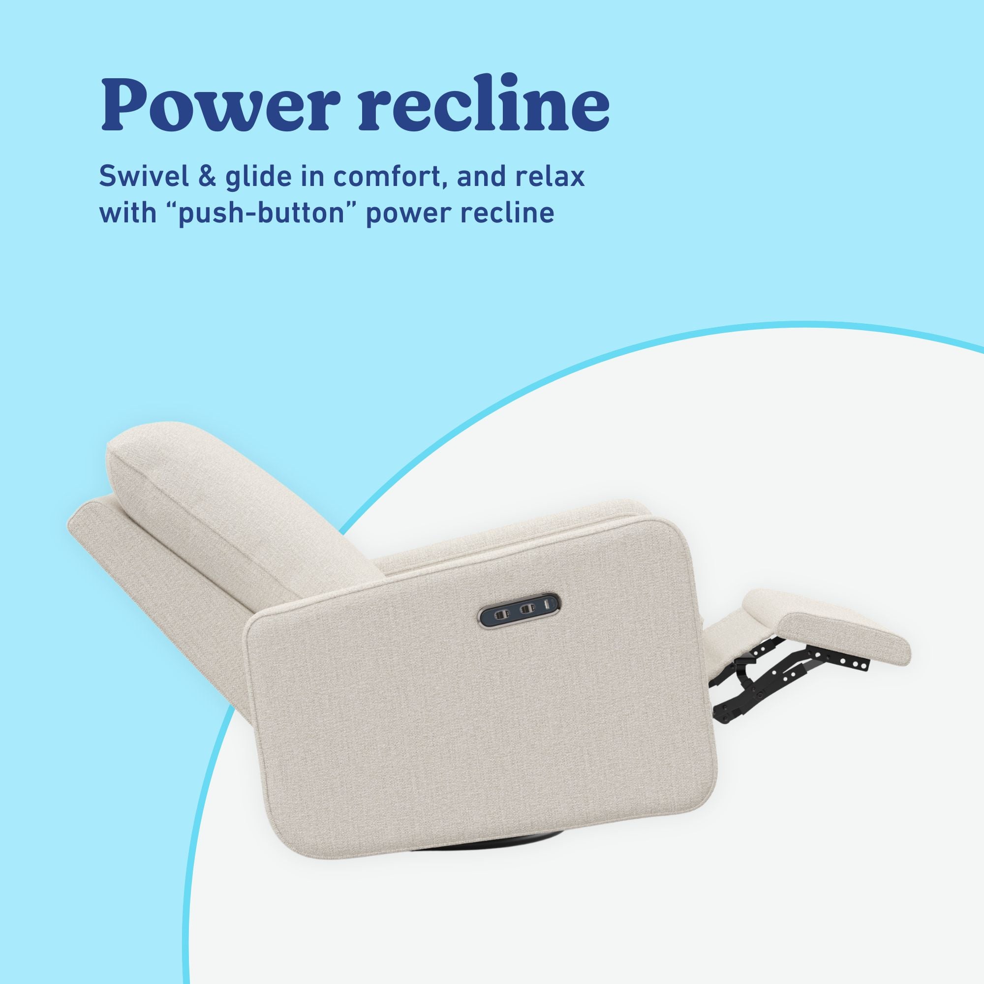 Teddi dune basketweave power recliner power recline callout