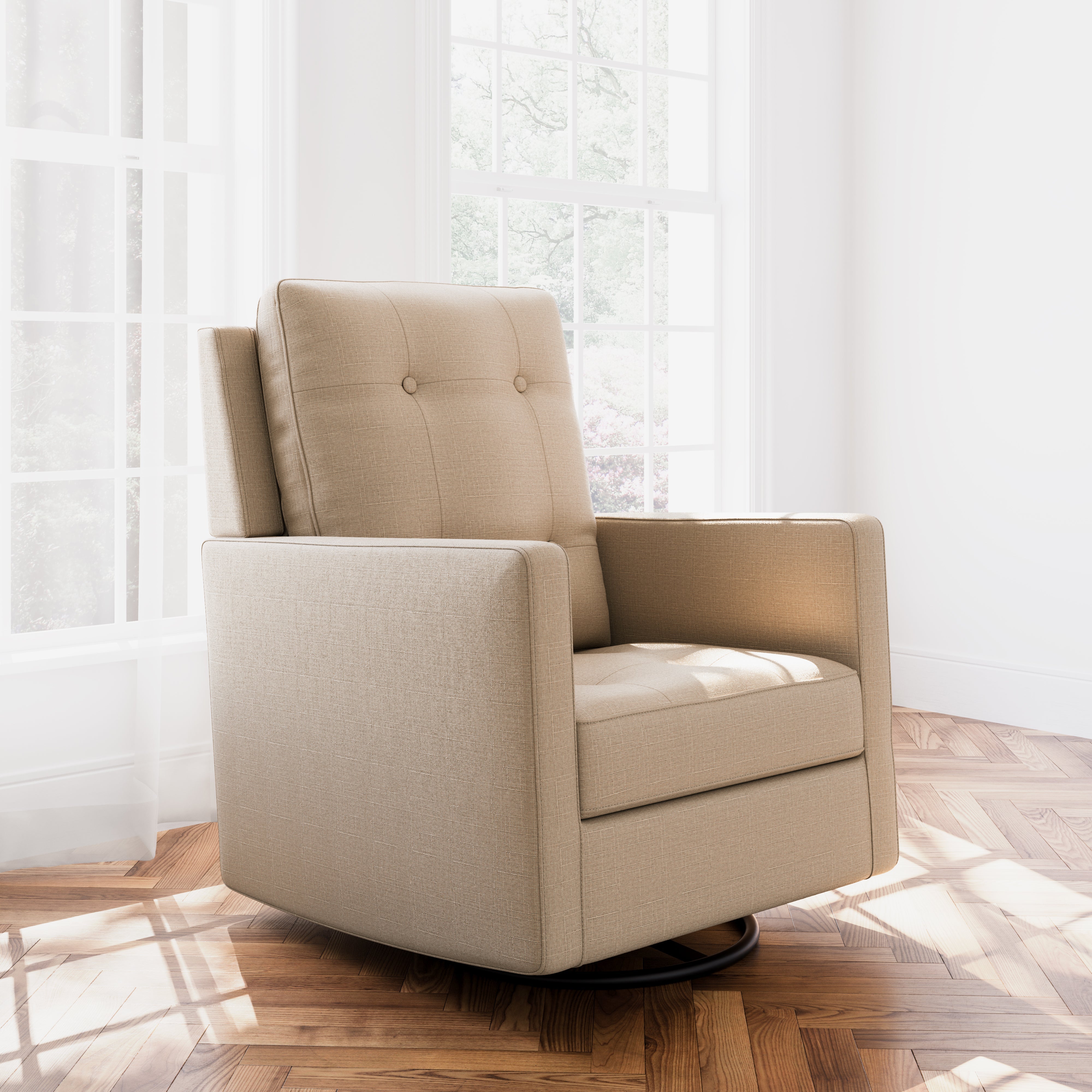 Storkcraft® Beckett™ Swivel Glider.