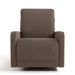 Kyoto mountain brown boucle wide power recliner front view