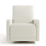 Kyoto ivory boucle wide recliner front view