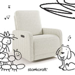 Storkcraft® Kyoto Deluxe Extra-Wide Nursery Power Recliner Swivel Glider.