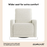 Storkcraft® Kyoto Deluxe Extra-Wide Nursery Power Recliner Swivel Glider.