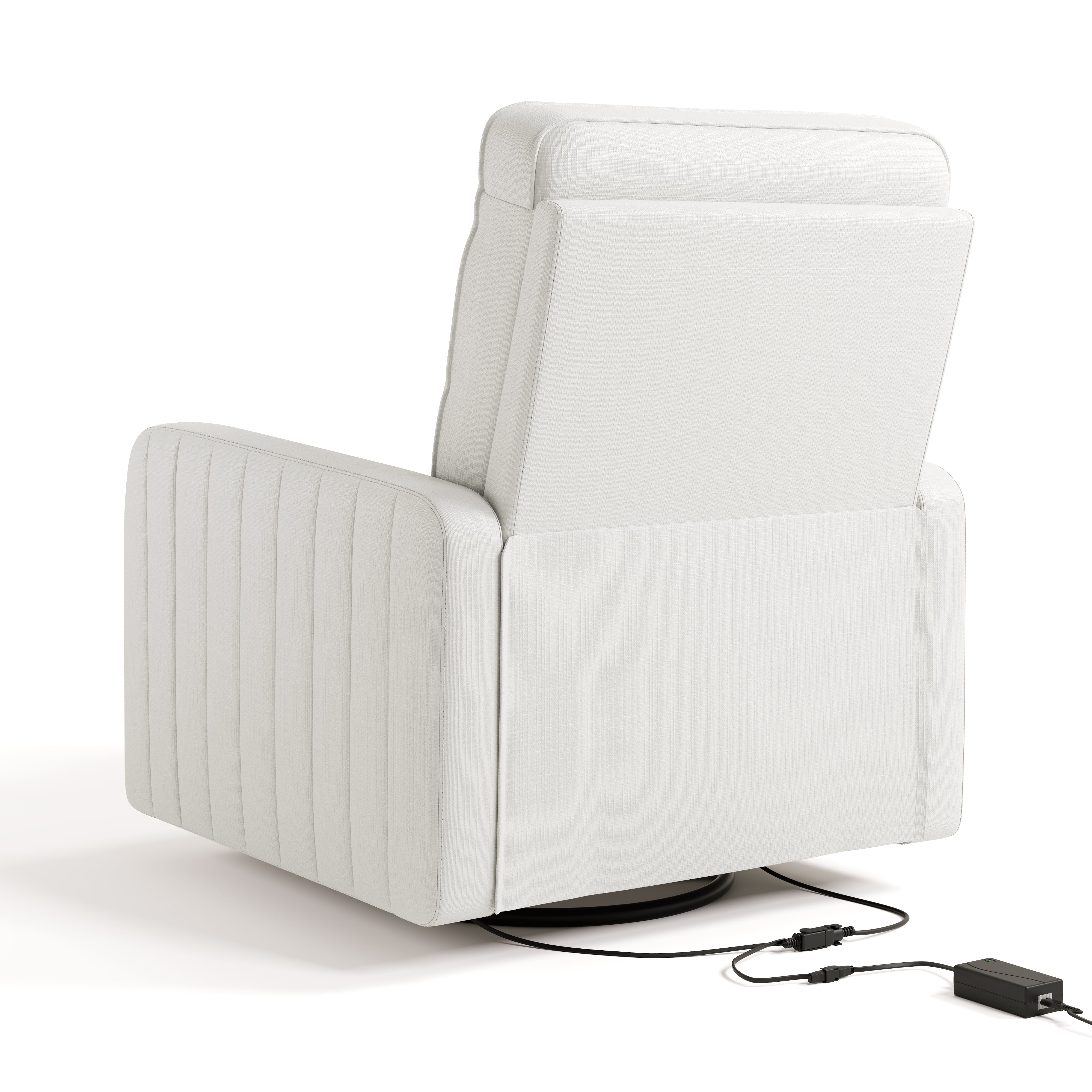 Storkcraft® Kyoto Deluxe Extra-Wide Nursery Power Recliner Swivel Glider.