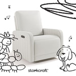 Storkcraft® Kyoto Deluxe Extra-Wide Nursery Power Recliner Swivel Glider.