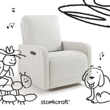 Storkcraft® Kyoto Deluxe Extra-Wide Nursery Power Recliner Swivel Glider.