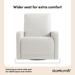 Storkcraft® Kyoto Deluxe Extra-Wide Nursery Power Recliner Swivel Glider.