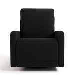 Kyoto black boucle wide power recliner front view