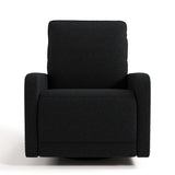 Kyoto black boucle wide power recliner front view