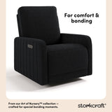Kyoto black boucle wide power recliner style callout