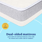 Graco® Ultra 2-in-1 Premium Dual-Sided Crib and Toddler Mattress.