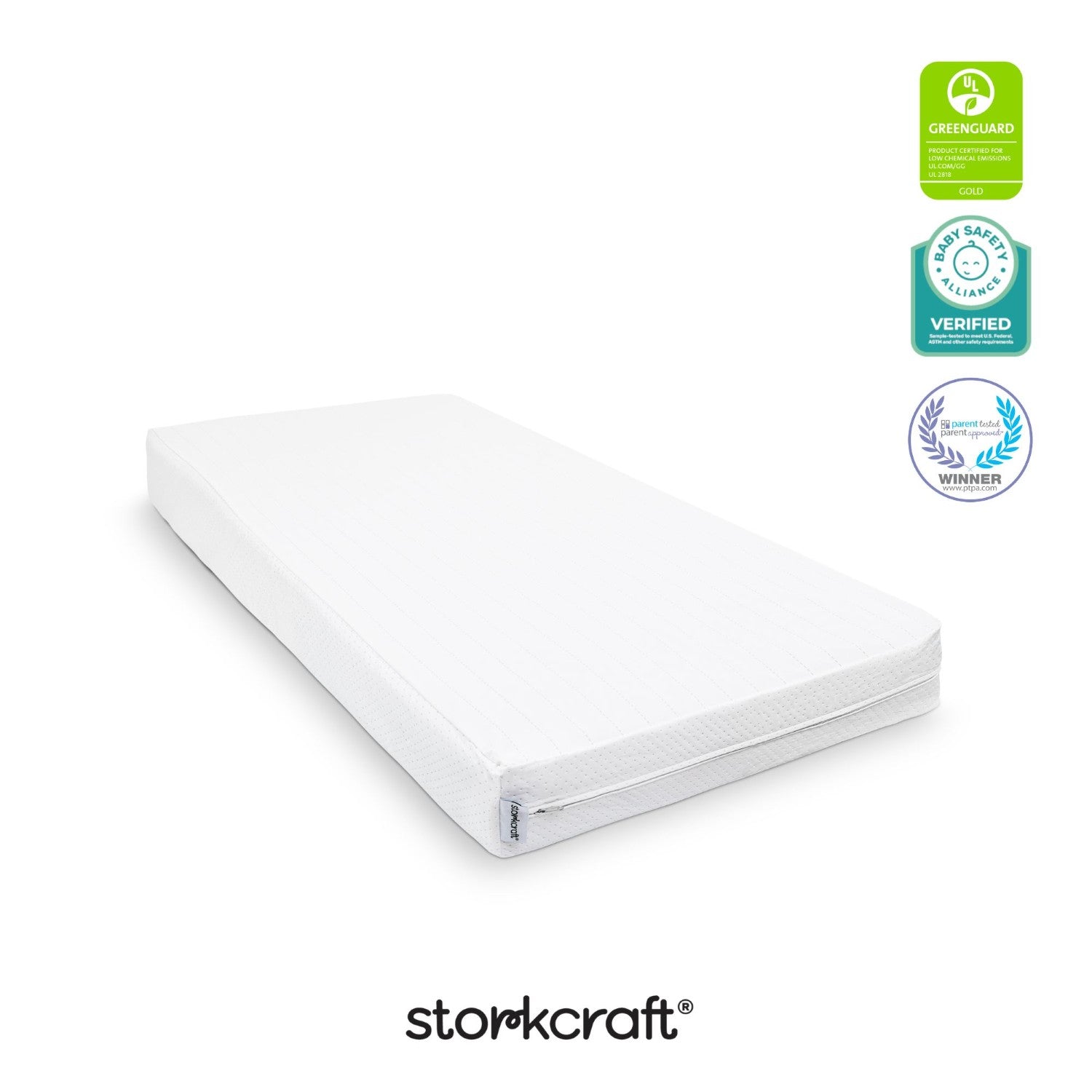 Storkcraft 6-Inch Water-Resistant Grow-with-Me Dual-Sided Baby Crib & Toddler Bed Mattress