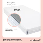 Storkcraft 6-Inch Water-Resistant Grow-with-Me Dual-Sided Baby Crib & Toddler Bed Mattress