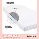 Storkcraft 6-Inch Water-Resistant Grow-with-Me Dual-Sided Baby Crib & Toddler Bed Mattress