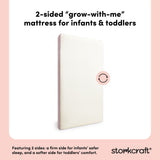 Storkcraft 6-Inch Premium Mesh Grow-with-Me Dual-Sided Baby Crib & Toddler Bed Mattress