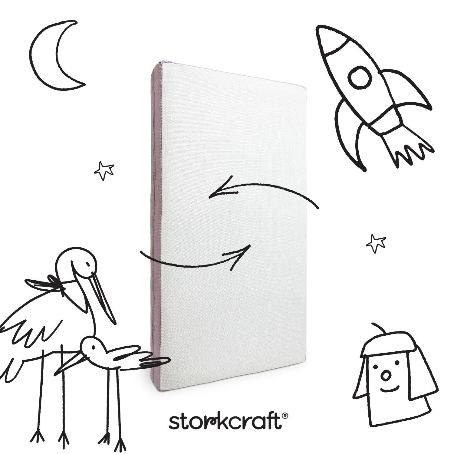 Storkcraft 6-Inch Premium Mesh Grow-with-Me Dual-Sided Baby Crib & Toddler Bed Mattress