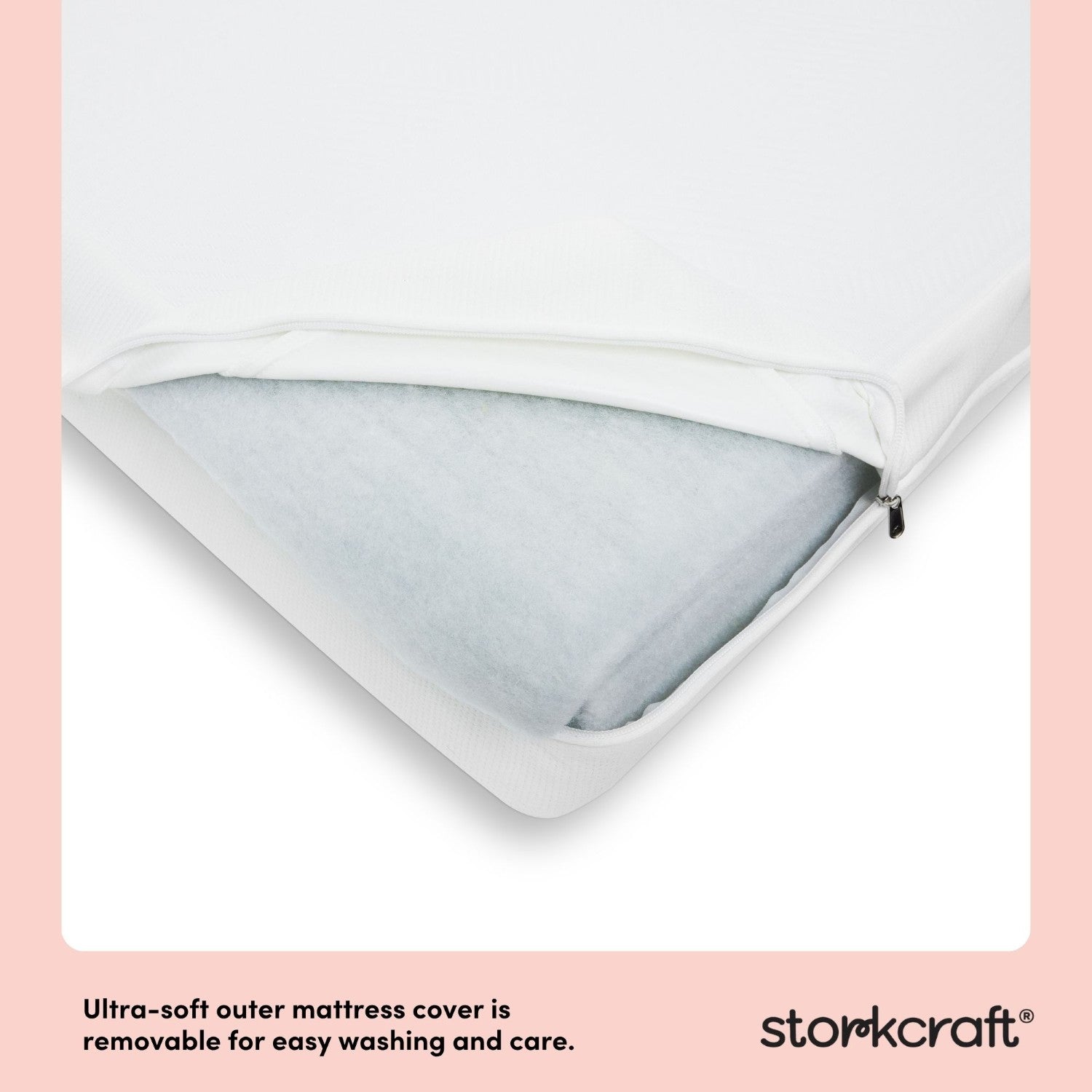 Storkcraft 6-Inch Grow-with Me Premium Waterproof Dual-Sided Baby Crib & Toddler Bed Mattress