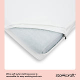 Storkcraft 6-Inch Grow-with Me Premium Waterproof Dual-Sided Baby Crib & Toddler Bed Mattress