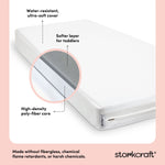 Storkcraft 6-Inch Grow-with Me Premium Waterproof Dual-Sided Baby Crib & Toddler Bed Mattress