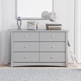 Storkcraft® Crescent 6 Drawer Double Dresser.