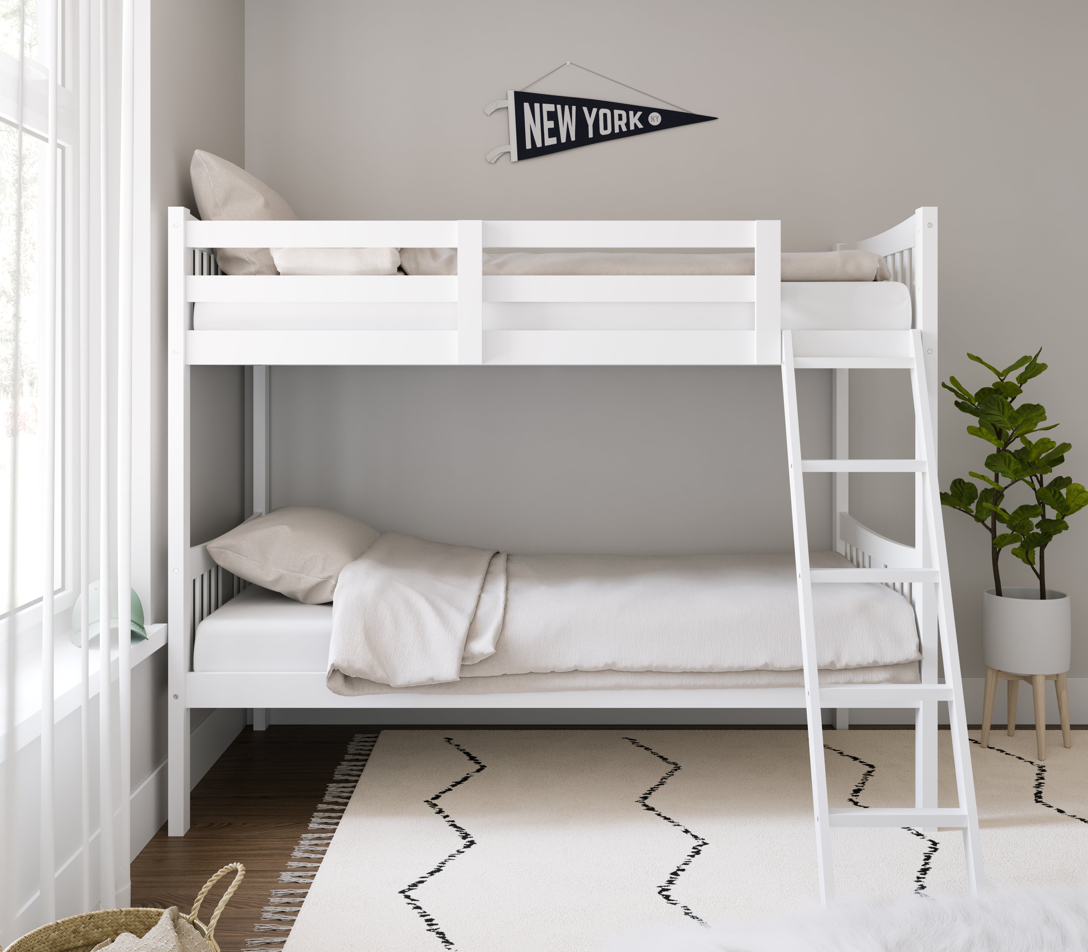 Storkcraft® Next Caribou Convertible Twin-over-Twin Bunk Bed.