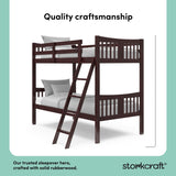 Caribou espresso twin bunk bed quality craftsmanship callout