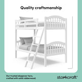 longhorn white twin over twin bunk bed quality craftsmanship callout
