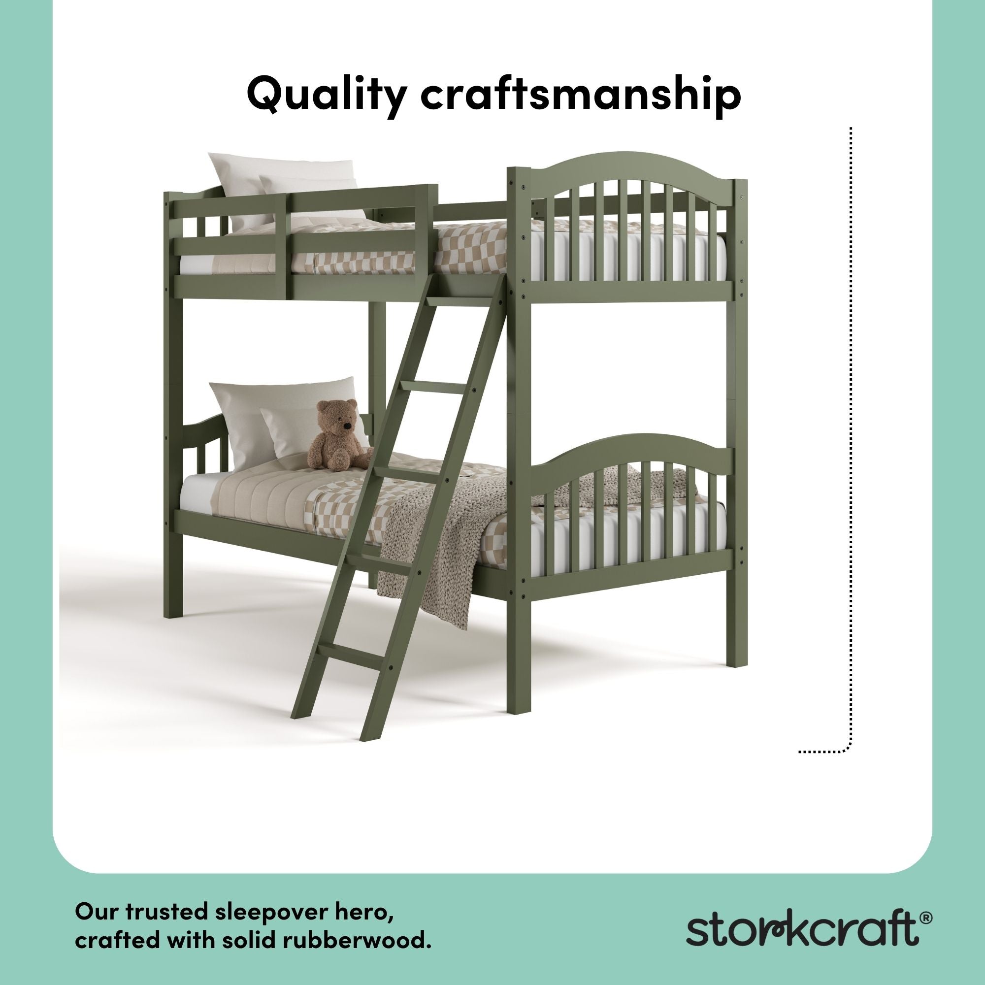 longhorn olive twin over twin bunk bed quality craftsmanship callout