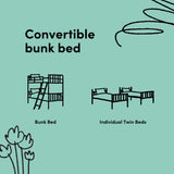 longhorn twin over twin bunk bed two conversions drawing