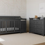 Storkcraft® Portofino 5-in-1 Convertible Crib and Changer.