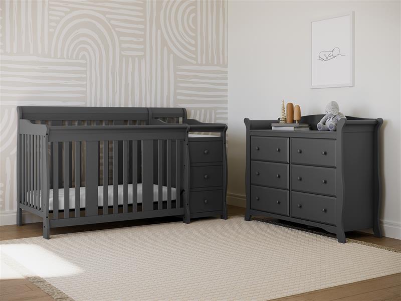 Storkcraft® Portofino 5-in-1 Convertible Crib and Changer.