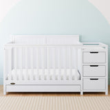 Graco® Hadley 5-in-1 Convertible Crib and Changer with Drawer.