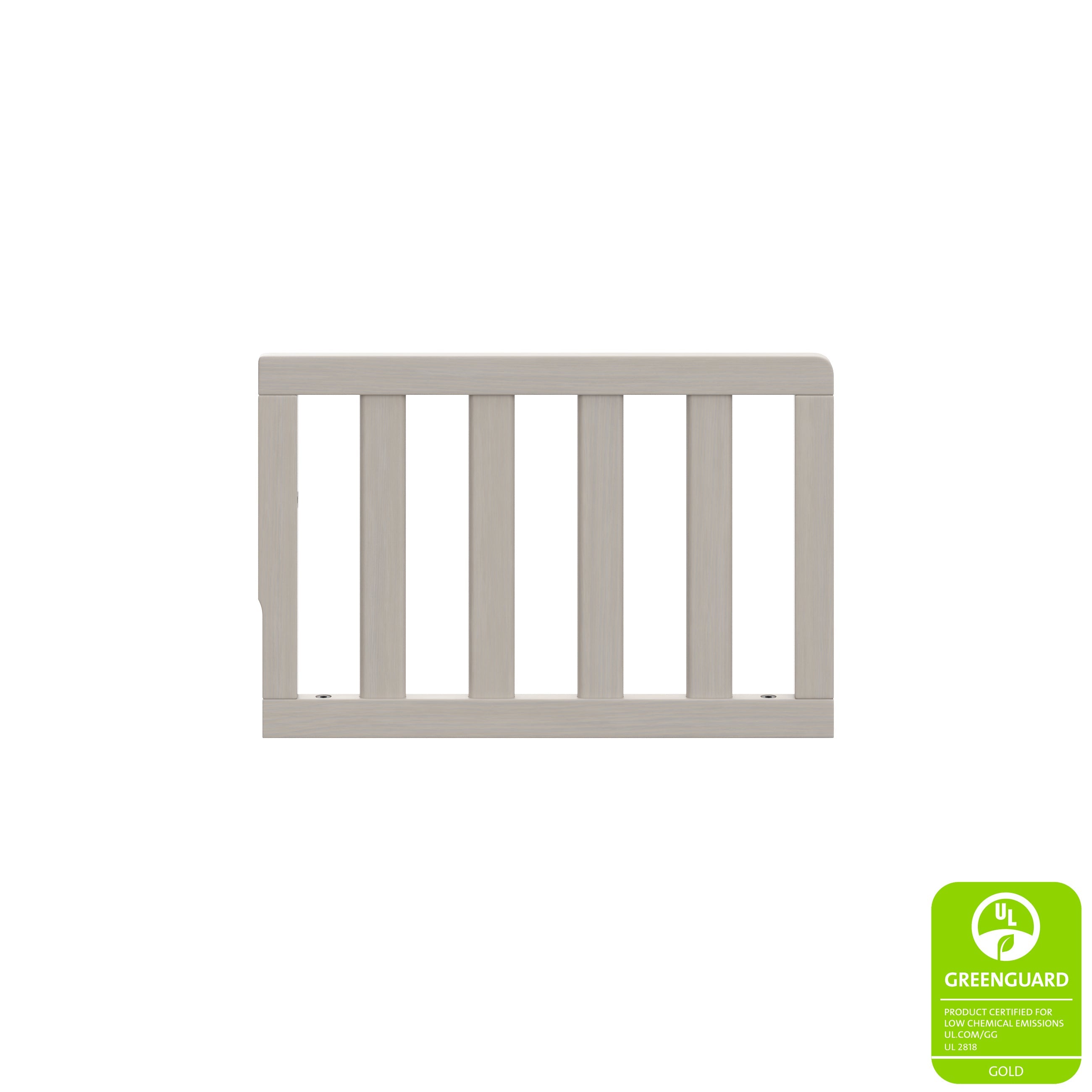 brushed fog toddler safety guardrail with GREENGUARD Gold Certified